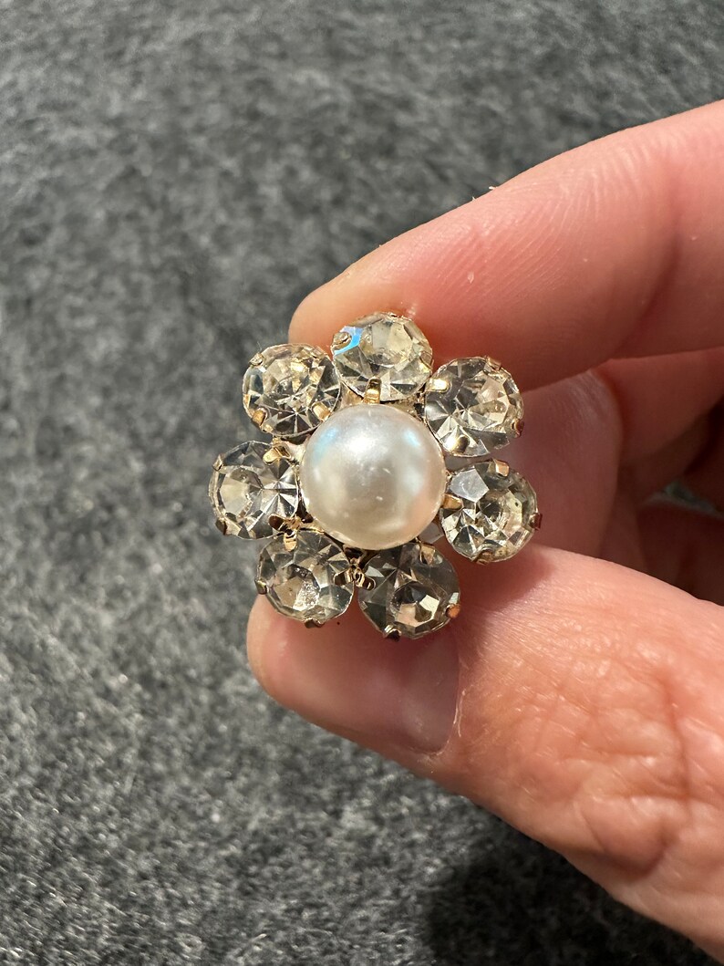 Pearl Flower Diamond Croc Charms: Bling Shoe Decoration bild 6