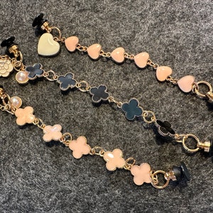 Croc Shoe Chain Charms: Clover, Heart, Pearl DIY Decoration