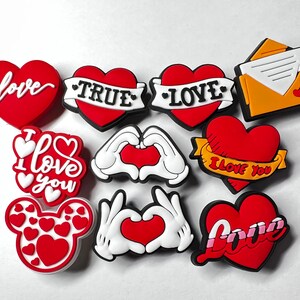 Love Theme Shoe Charms: Valentine's Day Shoe Decoration image 5