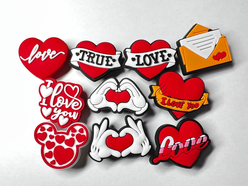 Love Theme Shoe Charms: Valentine's Day Shoe Decoration image 5