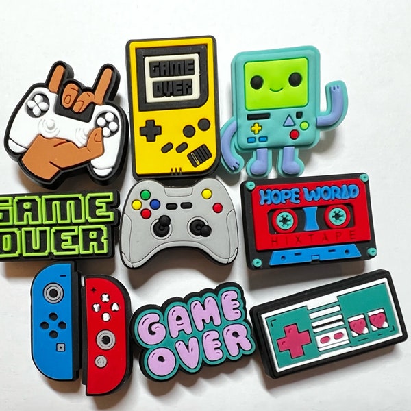 GAME gamepad  game console shoe charms