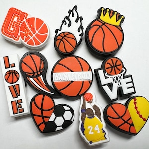 Basketball Shoe Charms: Sports Lover PVC Shoe Decoration