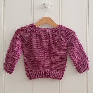 Baby Crocheted Wool Jumper image 3