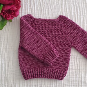 Baby Crocheted Wool Jumper image 1