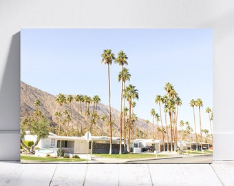 Palm Springs Print Wall Art, Mid Century Modern Print, Palm Tree Wall Art, Canvas Wall Art, Desert Wall Art, Palm Springs, California Poster