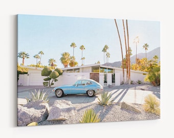 Palm Springs Door Wall Art Print, Canvas Print Art, Palm Springs Photography Art, Retro Desert Print, California Wall Art, Modern Wall Art
