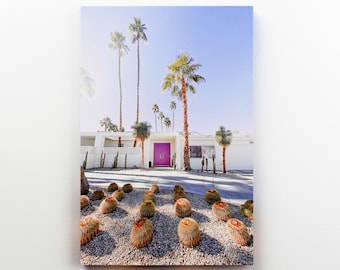 Palm Springs Art Print, Architecture Print, Palm Springs Door Wall Art, Canvas Print Wall Art, Mid Century Decor, California Canvas Wall Art