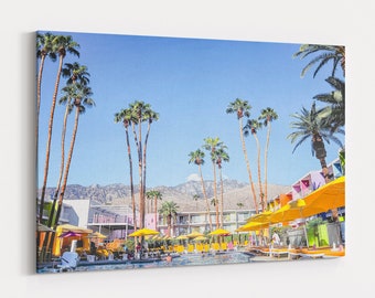Palm Springs LeinwandKunst, Palm Springs Fotodruck, Palm Springs Wanddeko, Palm Springs Fertig zum Aufhängen, Kalifornien Leinwand Poster, Wüstenkunst