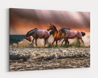Animals Wall Art, Horse Canvas Wall Art Prints, Farmhouse Canvas Wall Art, Horse Photography, Horses Poster, Farmhouse Print, Digital Prints