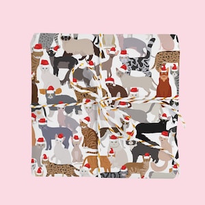 Crazy Cat Christmas | 100% Recycled Wrapping Paper | Cat Gift Wrap | Cat Wrapping Paper | Cat Gifts | Cat Christmas
