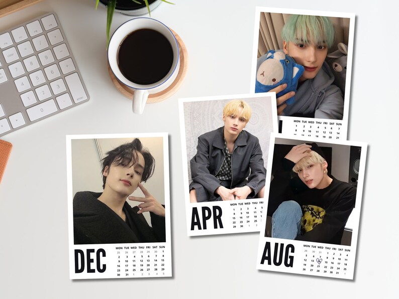 Txt Huening Kai Calendar 2024 A3, A4, A5 PDF Txt Digital Calendar Desk