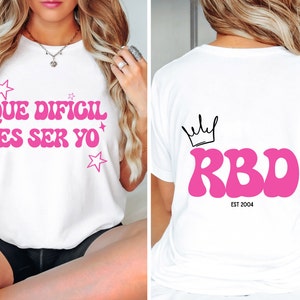 RBD Short Sleeve Shirt, Rebelde Shirt, Mia Colucci, RBD Shirt