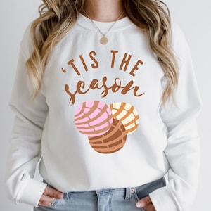 È la felpa Conchas della stagione; Maglione Pan Dulce, Navidad, Natale messicano, Maglione Concha