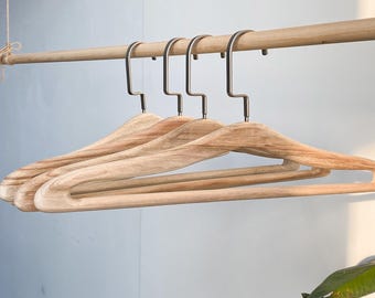 Wieszaki na ubrania z drewna, Minimalistyczne wieszaki drewniane, Rustykalny wieszak na ubrania, Wieszak na ubrania domowe, Prezent na parapetówkę