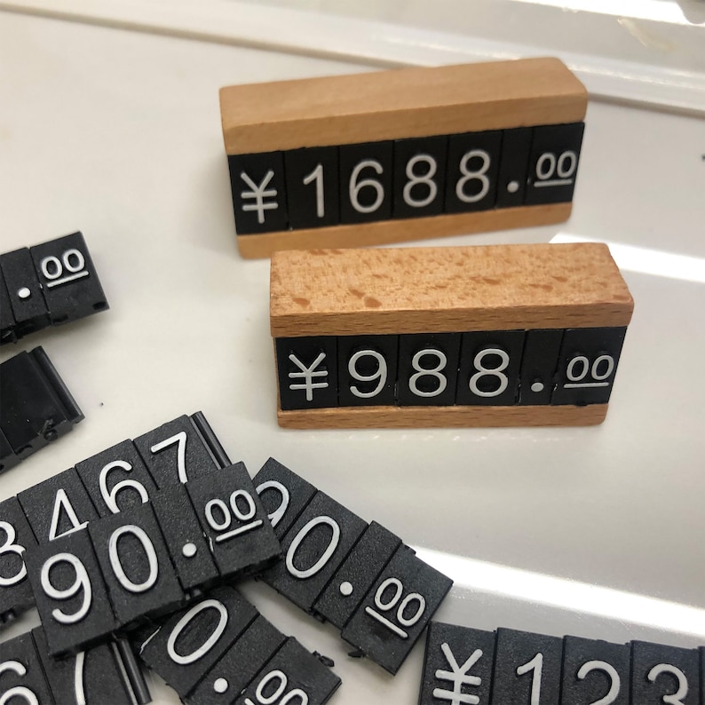Retail Display Numbers Price Tag Stands With Digit Labels,price Display