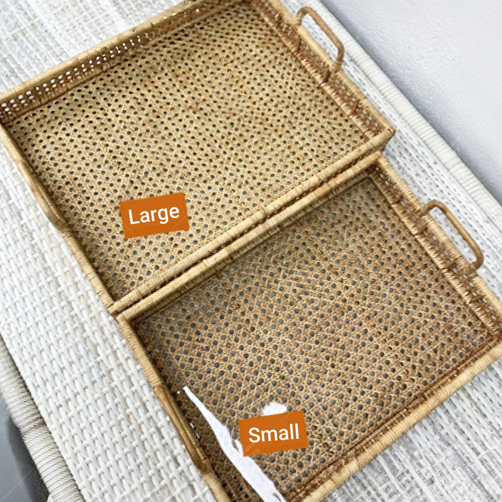 Elegant Rattan Serving Tray Collection - Handcrafted, Versatile Home ...