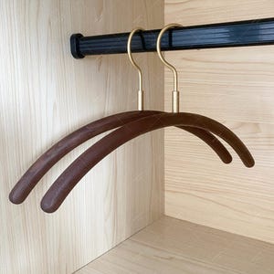 Wooden Suit Hangers,Walnut Wood Coat Hangers,Jacket Outerwear Shirt Hangers,Glossy Finish 360 Degree Swivel Hooks