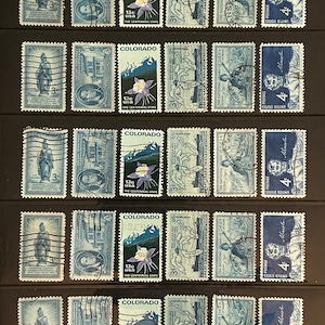 Correos de EE. UU., Colección azul de movimientos, líderes, eventos y monumentos históricos.