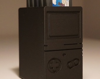 GBA Cartridge Holder, Gameboy Advance Cartridge Stand, GBA Cartridge Stand, Gameboy Game Holder, Holds Up to 5 Carts (STL File Only)