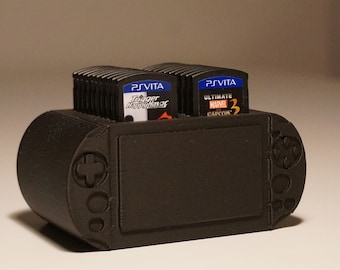 PS Vita カートリッジホルダー、Vita カートリッジホルダー、PS Vita ゲームホルダー、最大 20 個のカートリッジを収納可能 (STL ファイルのみ)