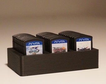 PS Vita Cart Holder, Vita Cartridge Holder, PS Vita Game Holder, Holds Up to 30 Carts (STL File Only)