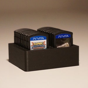 PS Vita Cart Holder, Vita Cartridge Holder, PS Vita Game Holder, Holds Up to 20 Carts (STL File Only)