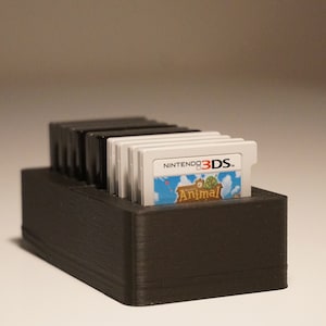 3DS Cart Holder, 3DS Game Holder, DS Cart Holder, DS Game Holder, Holds Up to 10 Carts (STL File Only)