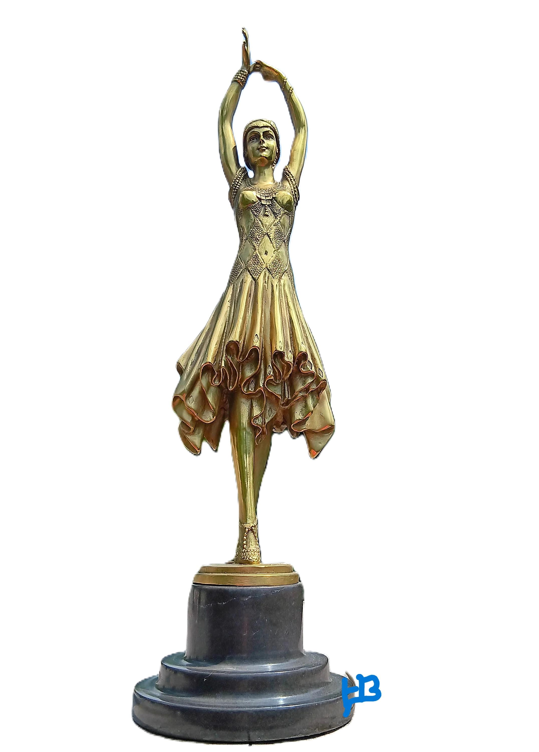 ブロンズ像　神　D.H. CHIPARUS DANCER　アールデコ　彫刻家 ブロンズ像 神 D.H. CHIPARUS DANCER アールデコ 彫刻家 【公式通販】