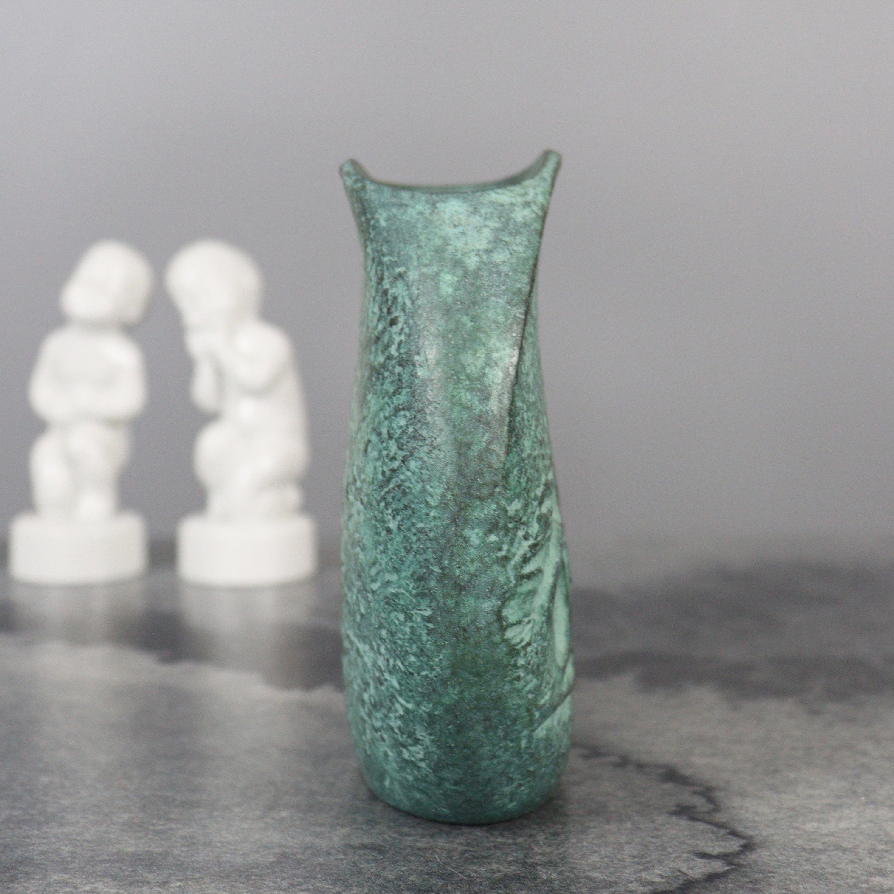 Vintage Japanese Bronze Vase Vintage Ikebana Vase Japanese Rabbit Etsy