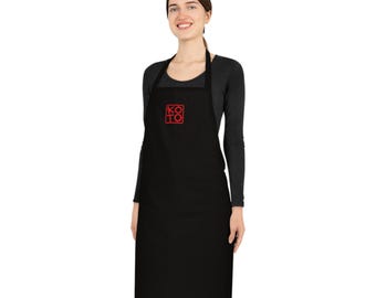 Tablier en coton KOTO | Tablier de chef noir, tablier de cuisine