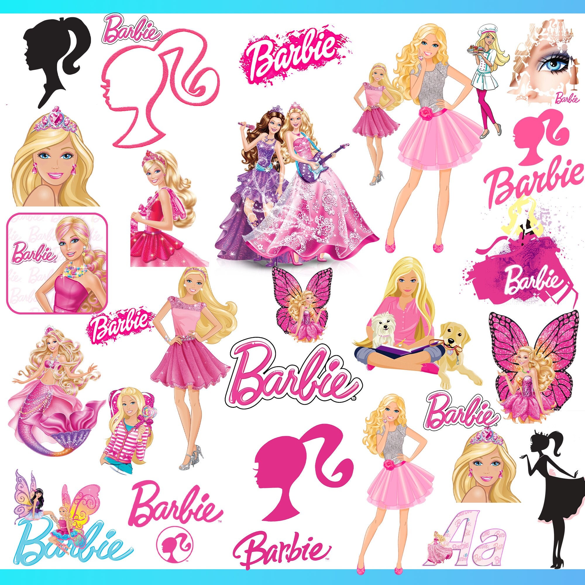 Barbie Clipart - Etsy Barbie Clipart - Etsy