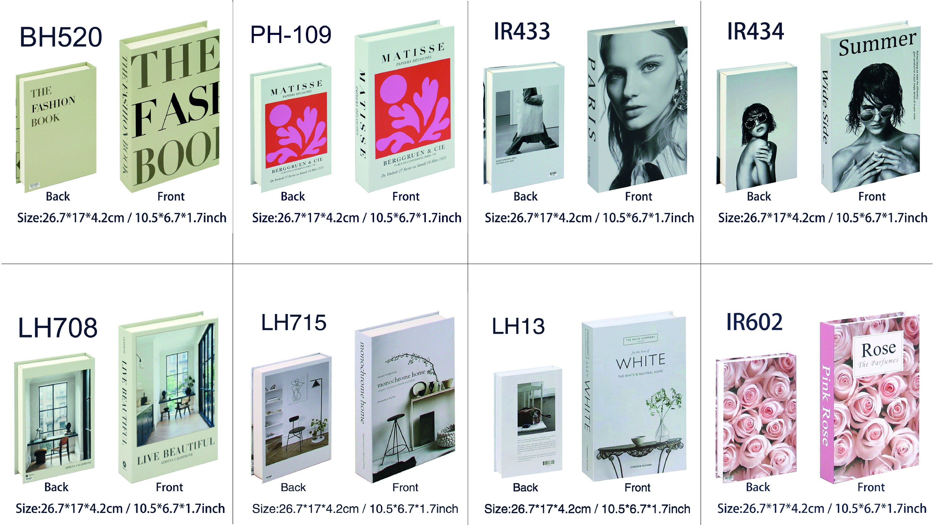 Fashion Fake Books for Decoration Luxury Decorative Book Etsy Australia