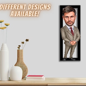 Karikatur vom Foto für Ihn, Karikatur Portrait Geschenk, 1 Jahr Jahrestag Geschenk Freund Geschenk, Weihnachtsgeschenk, 21. Geburtstag Cartoon Geschenk