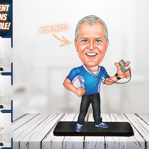 Caricatura personalizzata per allenatore di calcio: regalo sportivo unico per allenatori e giocatori / grafica unica personalizzata per allenatore, regali divertenti per allenatore