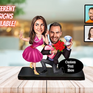 Proposta de casamento personalizada, presente de desenho animado do rosto, foto, melhor amigo, presente, decorações, proposta, foto, presente em memória de proposta amorosa