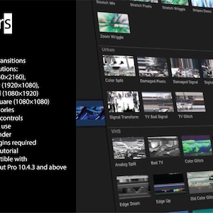 200+ Glitch Transitions for Final Cut Pro X