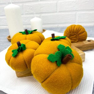 Felt Pumpkin Pattern for Halloween Decor and Toys, DIY Felt Food ...