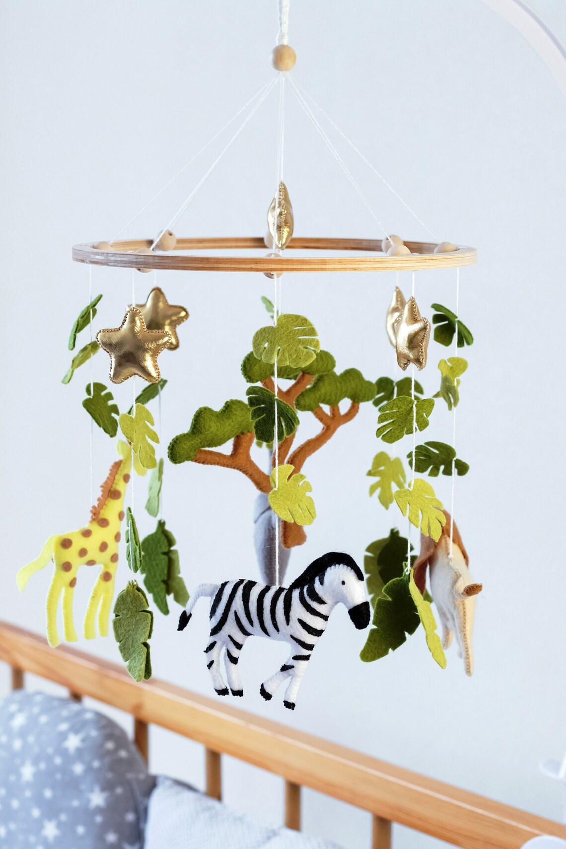 Baby Mobile Safari Jungle Baby Crib Mobile Mobile Nursery Etsy