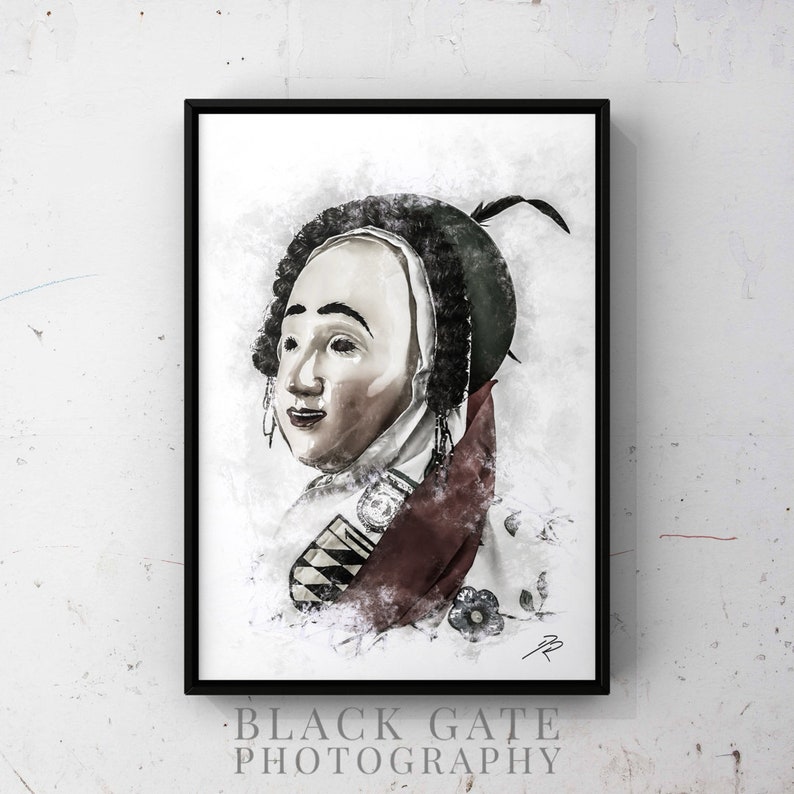 Oberndorfer Narro Portrait, Modern, Tradition, Home, Love, Joy, Fasnet, Fasnacht, Carnival, Mural, Decoration, Original image 1