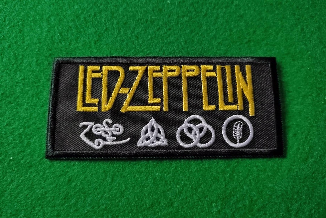 Led Zeppelin Patch Sew/iron on Embroidered Badge Etsy