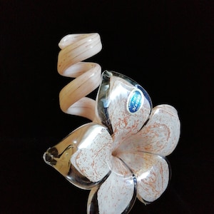 Candelabro de cristal LAVORAZIONE MURANO en forma de flor