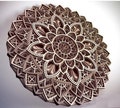 Mandala 8 layers Laser cut files SVG, DXF CDR Glowforge file vector plans laser file, cnc pattern, cnc cut laser cut cnc router file