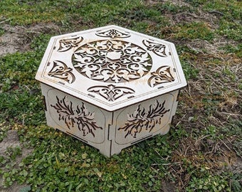 Box  3mm Digital Craft Glowforge Download  SVG, Dxf,Cdr,Pdf