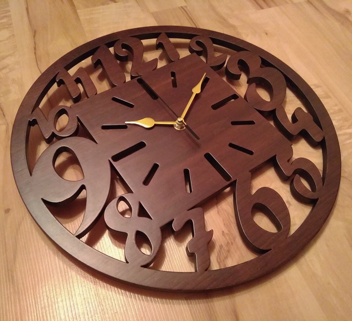 Clock Laser Cut Files SVG DXF CDR File Vector Plans Etsy UK