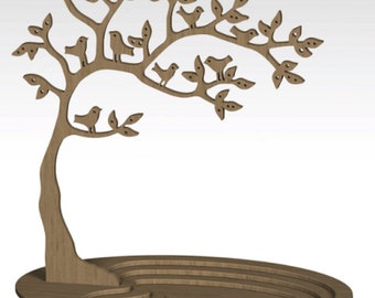 Jewelry Tree Digital Craft Glowforge Download  SVG, Dxf,Cdr,Pdf