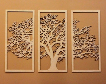 Arbre du panneau Fichiers de découpe laser SVG, DXF CDR Glowforge fichier vectoriel plans laser, motif cnc, découpe cnc découpe laser fichier routeur cnc