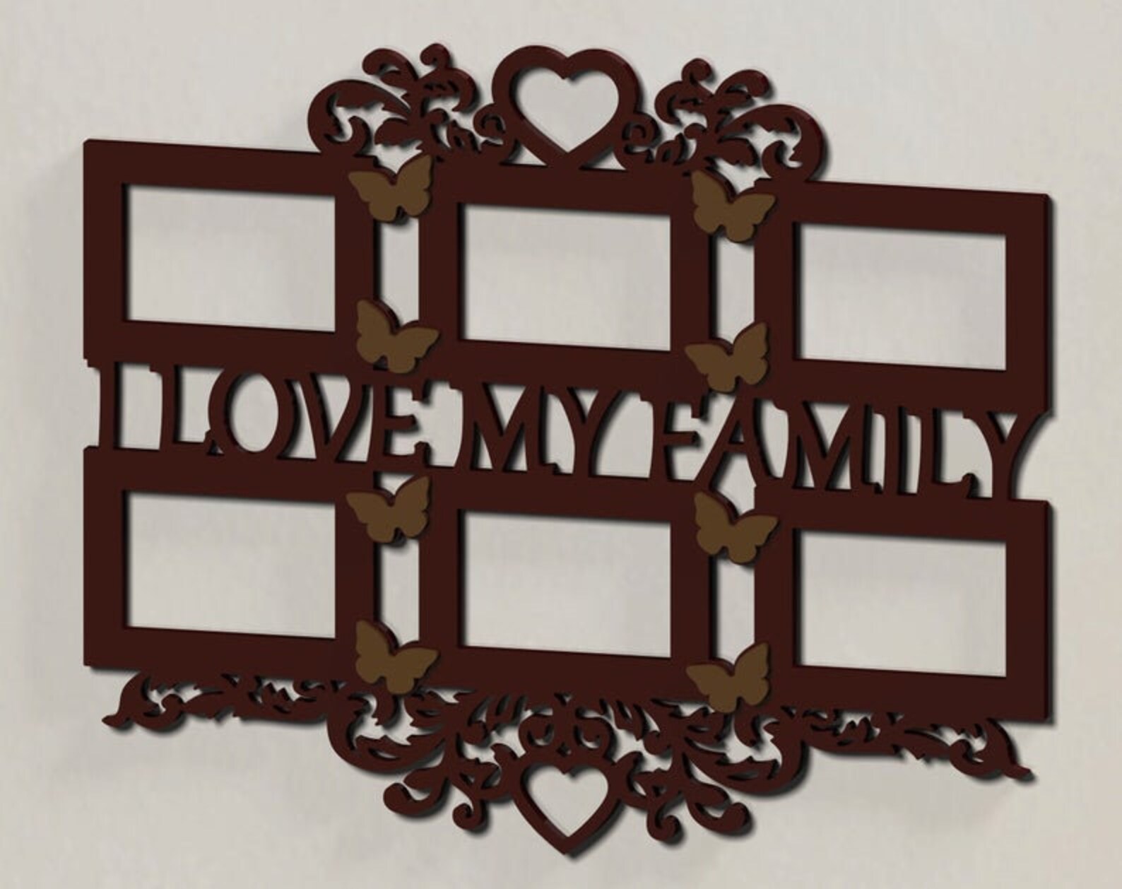Photo Frame. Laser Cut Files SVG DXF CDR Vector Plans Laser Etsy