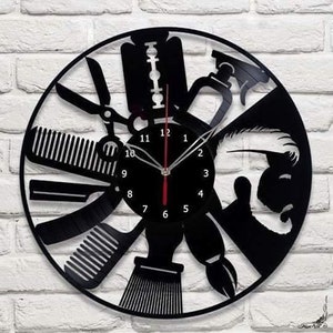 Clock man with a beard.Laser cut files SVG DXF CDR Glowforge file vector plans laser file cnc pattern cnc cut laser cut cnc router file