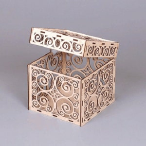 Gift box. Box  Laser cut Files SVG DXF CDR Glowforge vector plans, files Instant download, cnc pattern, cnc cut, laser cut