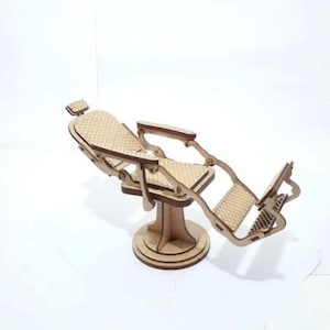 Barber chair.  Laser cut files SVG DXF CDR vector plans, files Instant download glowforge files, cnc project, laser cnc